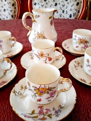 Limoges porcelain coffee set William Guerin & Co. 1901-1932