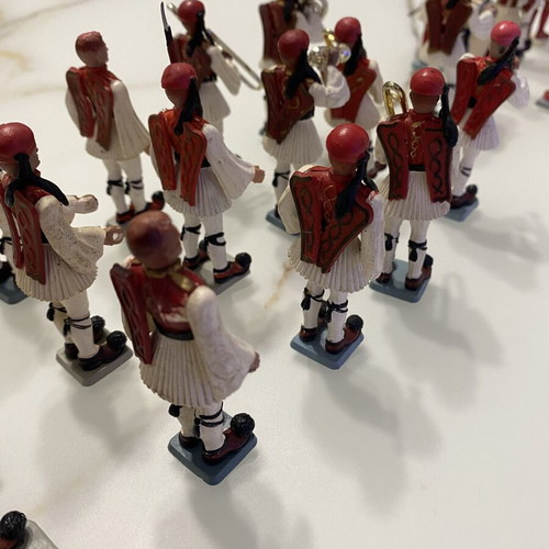 Athina Pal Evzones military figurines used