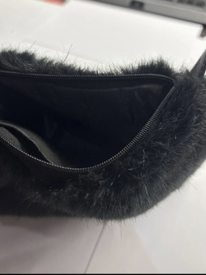 Black handheld bag in good condition
