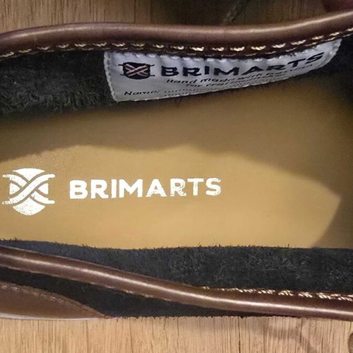 Brimarts suede sneakers used, dark blue and brown, size 44