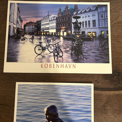 Postcards from Copenhagen Denmark like new, set of 2