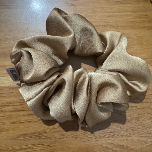 Scrunchie satin in gold color new