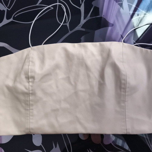 Zara leather top new beige size M