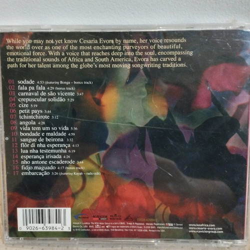 Cesaria Evora The Very Best Of CD used, folk