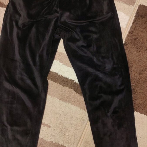 Velvet sweatpants, with medium elastic