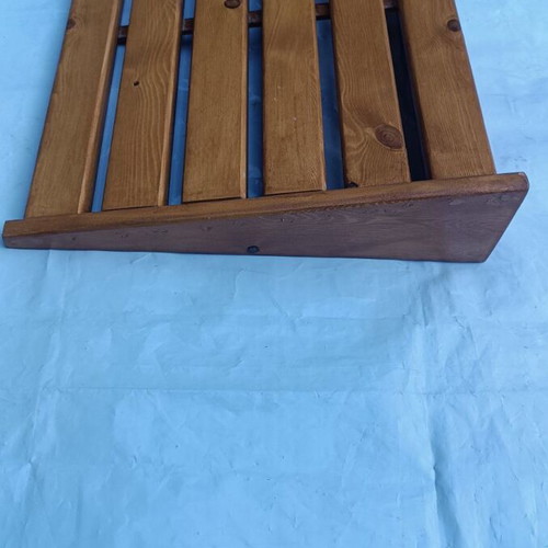 Wooden Footrest Handmade Pine New
