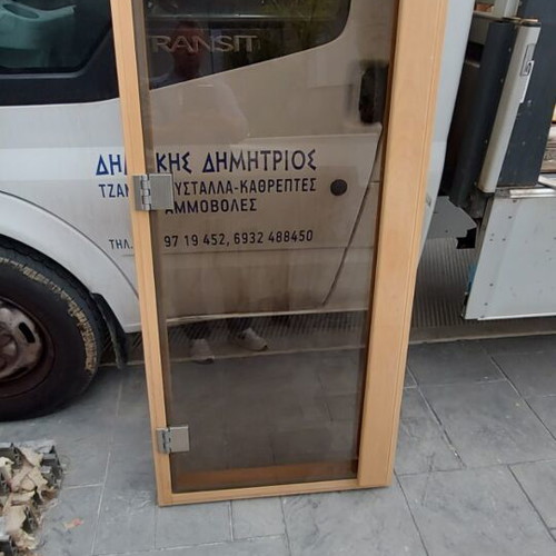 Swedish sauna used, 1.80×2.00×2.00 m, glass door, electric stove 8 kW