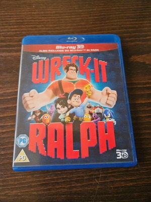 Wreck-It Ralph 3D Blu-ray like new, animation with subtitles