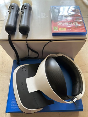 PlayStation VR σετ με Move Controllers και Driveclub VR σαν καινούργιο