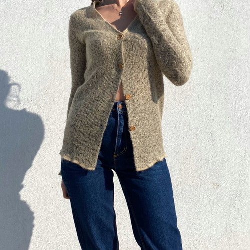 Max & Co knitted cardigan used, size S, beige gold