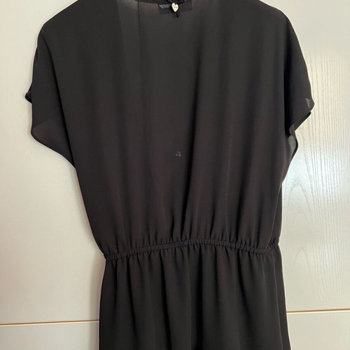 Lynne women's blouse wrap style like new, black, size L