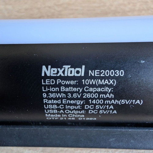 NexTool Thunder Flashlight NE20030 used, 1000 Lumens, camping light & power bank