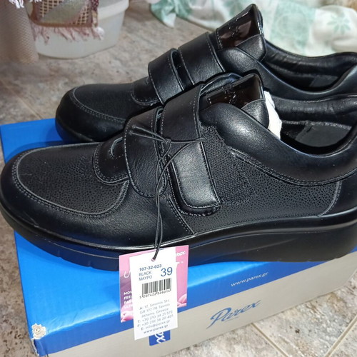 Parex anatomical athletic shoes size 39, new, black