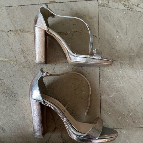 Stefania sandals used, rose gold heel, size 39