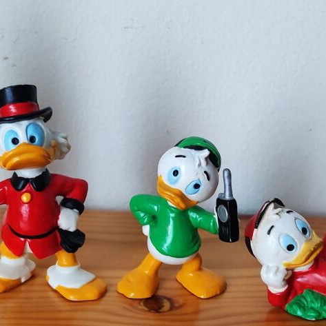 Disney DuckTales Bullyland figurines vintage set used, 8 pcs