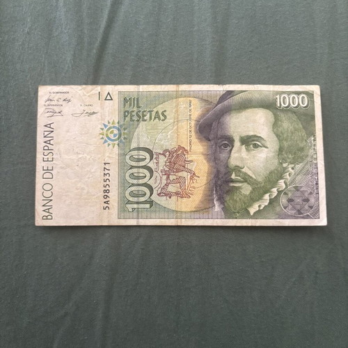 1000 Pesetas Herran Cortes banknote