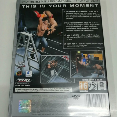 WWE SmackDown vs. Raw 2011 PS2 game, English