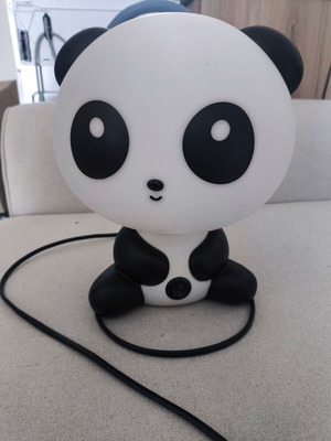 Παιδικό επιτραπέζιο φωτιστικό Panda σαν καινούργιο, σκληρό πλαστικό, LED