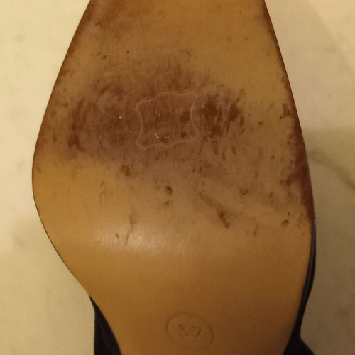 Shoes 37 black genuine leather pumps like new