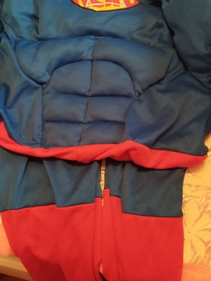 Superman costume used, size 7-10 years