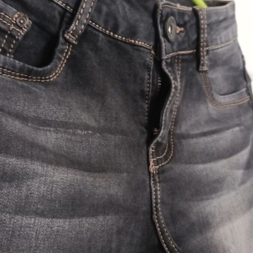 Jean skinny elastic like new, size 36, black with gray fading