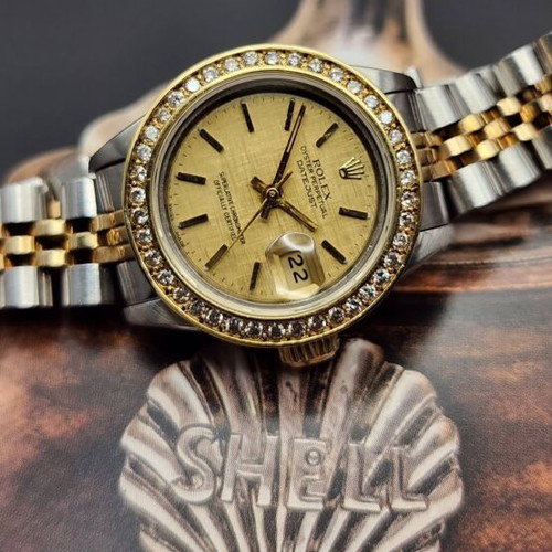 Rolex Datejust 26mm like new with diamond bezel and Jubilee bracelet