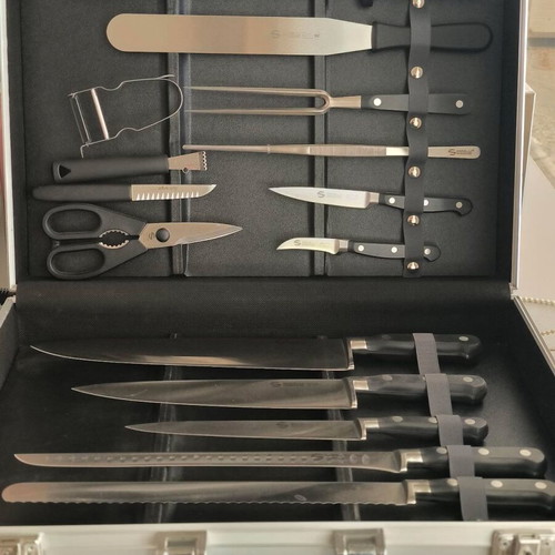 Sanelli Ambrogio Professional Knife Set new in aluminium case