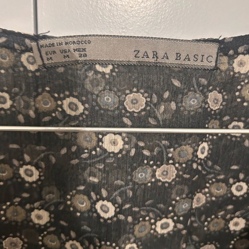 Zara chiffon midi dress Medium like new, gray