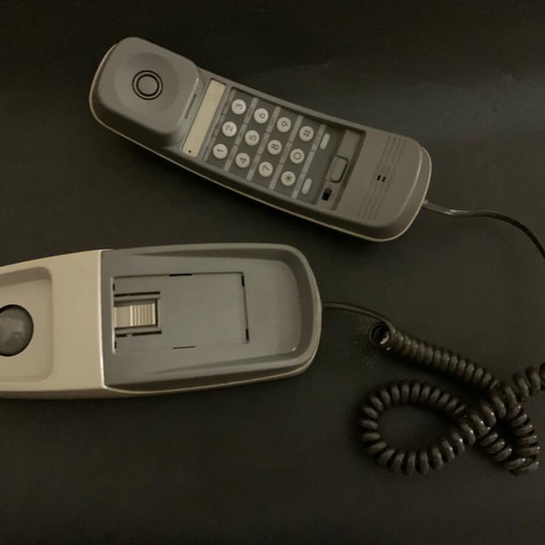 Vintage Telko Model 203 Gondola Telephone used, gray