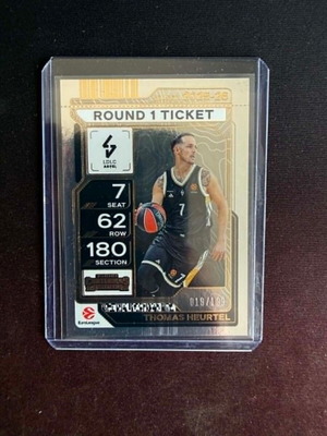 Panini Contenders EuroLeague Thomas Heurtel Round 1 Ticket 2025-26 new