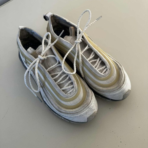 Nike Air Max 97 μεταχειρισμένα sneakers μέγεθος 40, άσπρο και μπεζ
