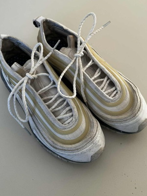 Nike Air Max 97 μεταχειρισμένα sneakers μέγεθος 40, άσπρο και μπεζ