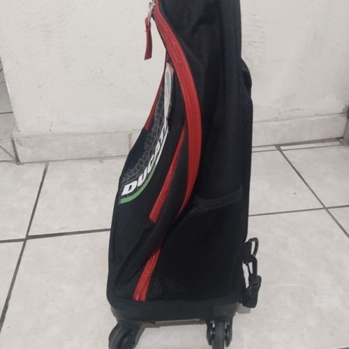 Paxos 4 Wheels Ducati Italian Colours School Trolley Bag New