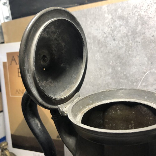 Thomas Perkin Sheffield pewter teapot 19th century