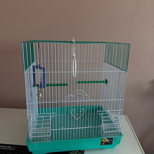 Birdcage like new for small birds with mirror