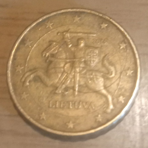 10 cents 2015 Lithuania like new