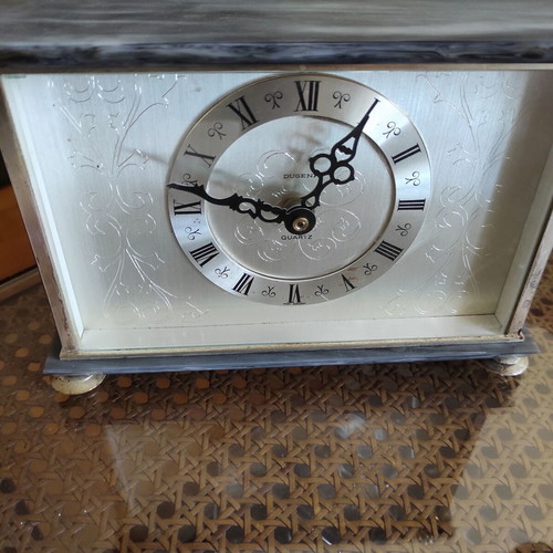 Dugena Quartz Decorative Table Clock with Marble