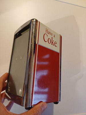 Vintage θήκη χαρτοπετσετών coke original προϊόν Coca-Cola