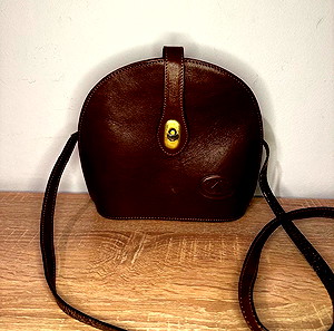 Vintage Τσάντα Crossbody Cavalieri Δερμάτινη