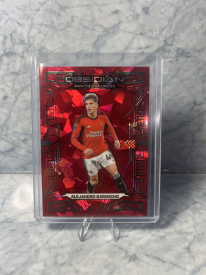 Panini Obsidian Alejandro Garnacho Red Crystals /30 football card
