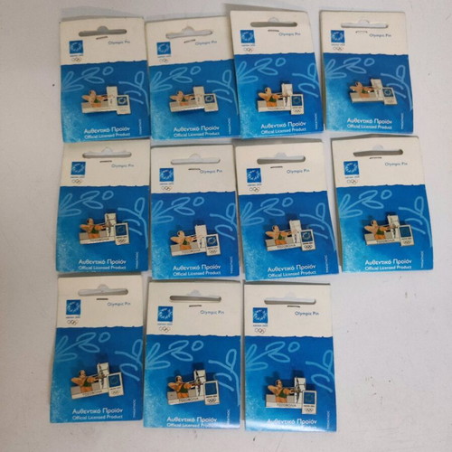 Athens 2004 Olympic Games Archery Pins pack of 11 new