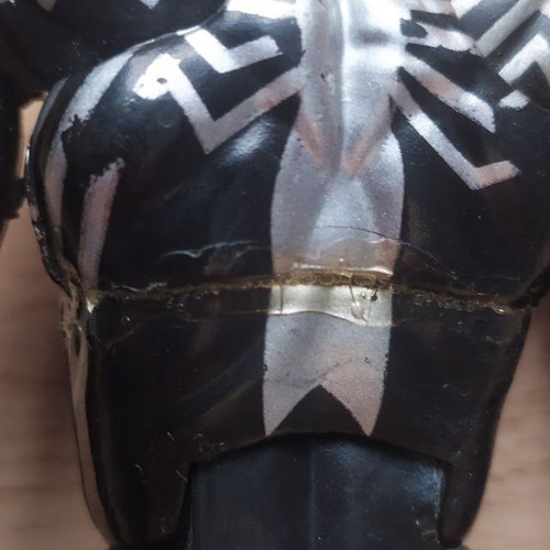 Black Spider-Man figure 15cm used with full equipment and launcher