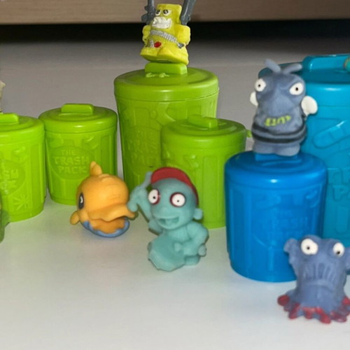 The Trash Pack used collectible toys with trash bin