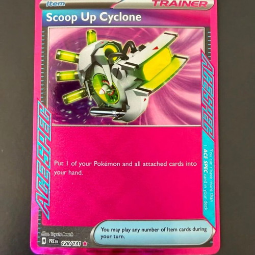 Scoop Up Cyclone Prismatic Evolution Pokemon TCG card