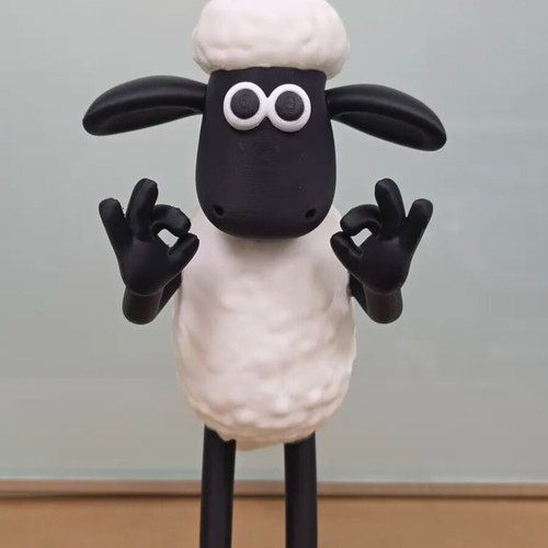 Shaun the Sheep 3D Printed Figure new
