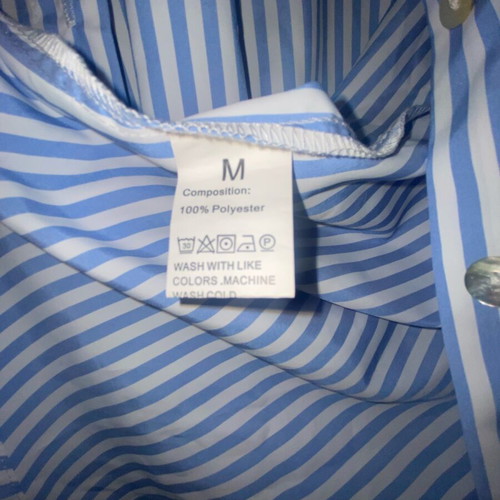 Shein women's shirt like new, size M, white and turquoise