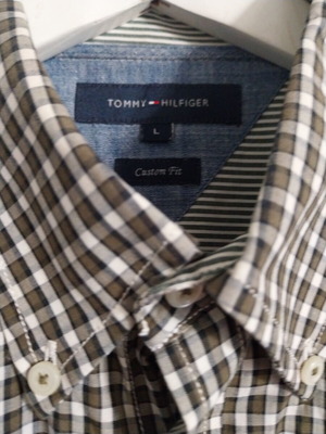 Tommy Hilfiger men's checked shirt, size L