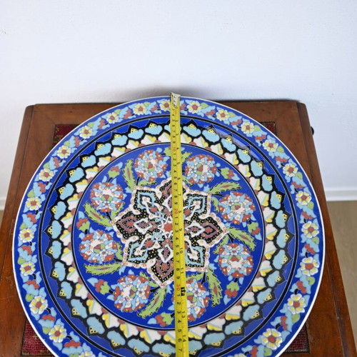 Turkish handmade plate used, 42 cm diameter