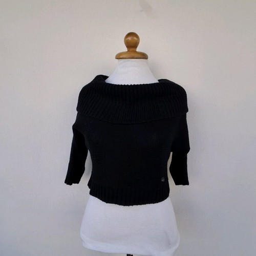 Staff crop sweater like new, black, size M