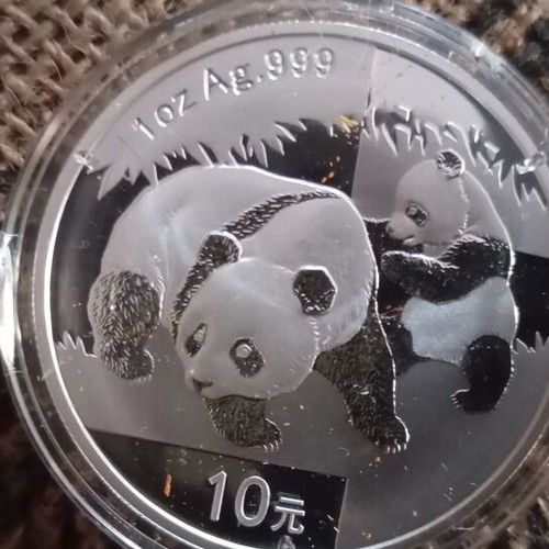 Chinese Panda Silver Coins 8 x 1 Troy Ounce Uncirculated